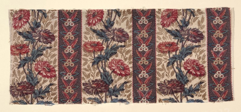 Fragment, 1775/1800, England, Cotton, plain weave, probably roller printed, 30.1 × 70.8 cm (11 7/8 × 27 7/8 in.)