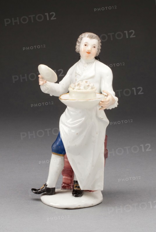 Figure of a Cook, 1740/55, Meissen Porcelain Manufactory, German, founded 1710, Meissen, Hard-paste porcelain and polychrome enamels, H. 14.9 cm (5 7/8 in.)