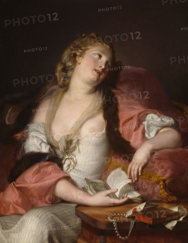 Lady Reading the Letters of Heloise and Abelard, c. 1780, Auguste Bernard d’Agesci, French, 1756–1829, France, Oil on canvas, 32 × 25 1/2 in. (81.3 × 64.8 cm)