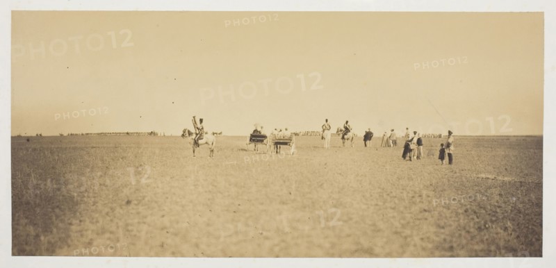 Untitled, 1857, Gustave Le Gray, French, 1820–1884, France, Albumen print, from the album "Souvenirs du Camp de Châlons