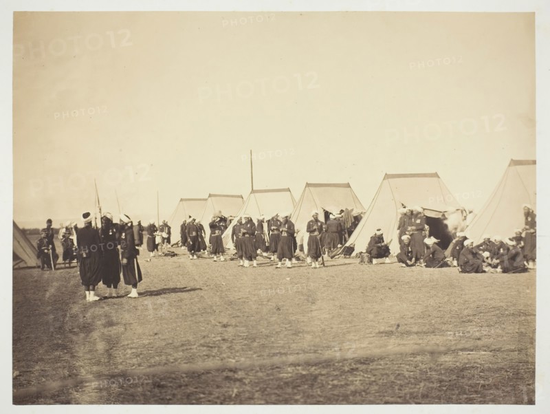 Untitled, 1857, Gustave Le Gray, French, 1820–1884, France, Albumen print, from the album "Souvenirs du Camp de Châlons