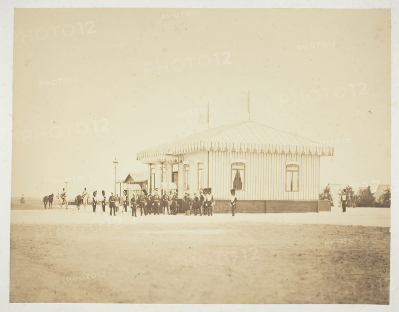 Untitled, 1857, Gustave Le Gray, French, 1820–1884, France, Albumen print, from the album "Souvenirs du Camp de Châlons