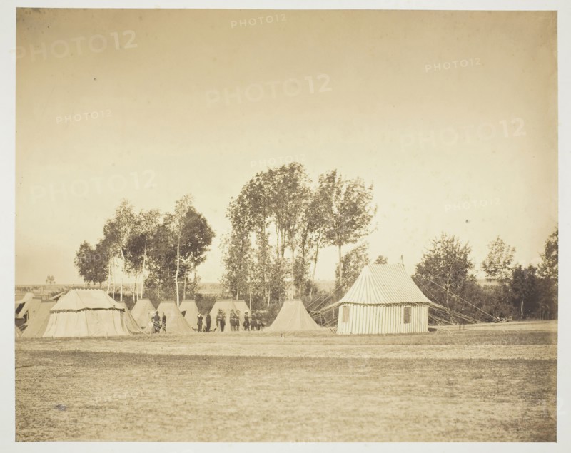 Untitled, 1857, Gustave Le Gray, French, 1820–1884, France, Albumen print, from the album "Souvenirs du Camp de Châlons