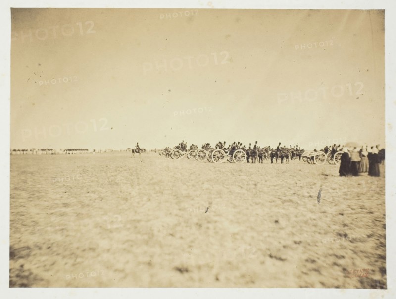 Untitled, 1857, Gustave Le Gray, French, 1820–1884, France, Albumen print, from the album "Souvenirs du Camp de Châlons