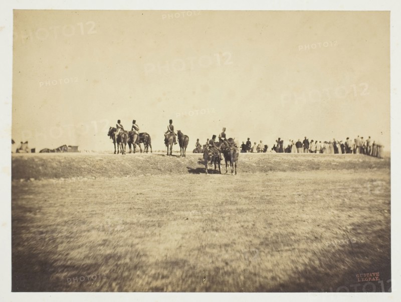 Untitled, 1857, Gustave Le Gray, French, 1820–1884, France, Albumen print, from the album "Souvenirs du Camp de Châlons