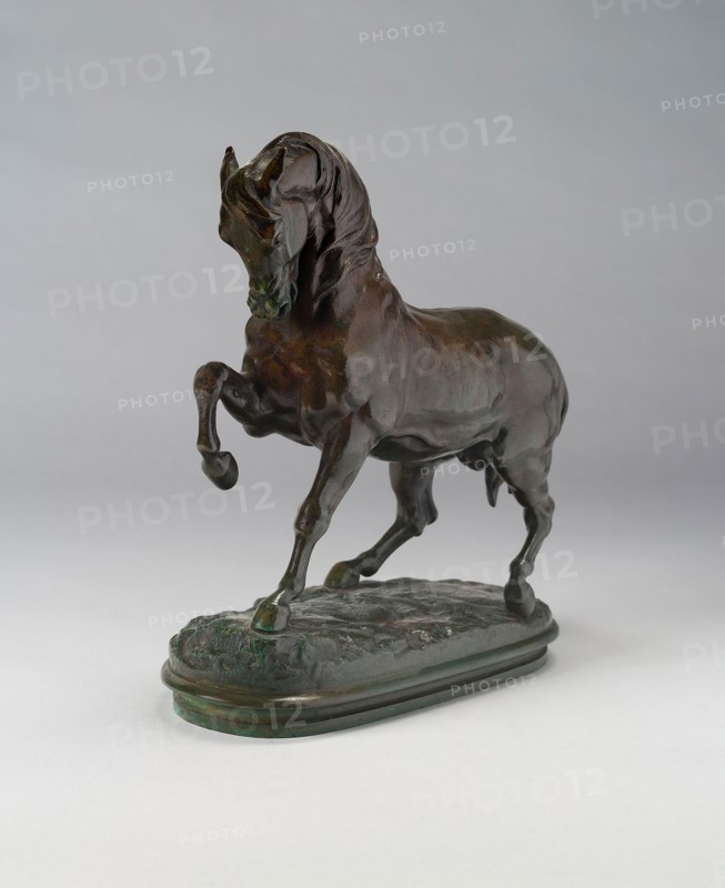 Cheval Turk, 1850/1900, Antoine Louis Barye, French, 1795-1875, France, Bronze, 27.9 × 45.1 cm (11 × 17 3/4 in.)