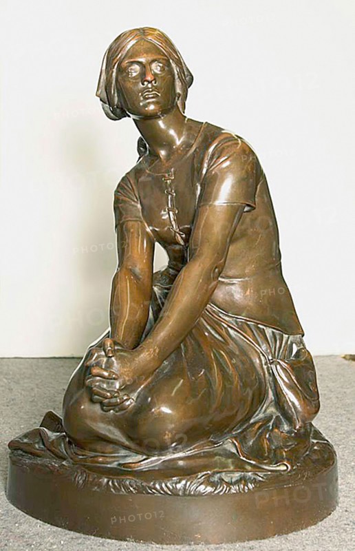 Joan of Arc, 1875/1900, Henri Chapu, French, 1833-1891, Cast by: Ferdinand Barbedienne, French, 1810-1892, France, Bronze, H. 44.8 cm (17 5/8 in.)