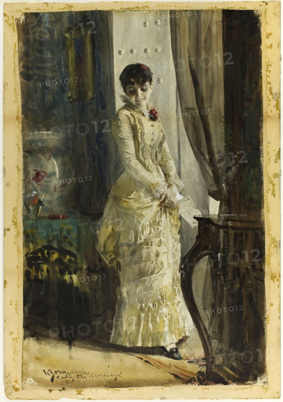 Esperanza, 1882, Anders Zorn, Swedish, 1860-1920, Sweden, Watercolor, over traces of graphite, on paper, 20 1/2 x 13 in.