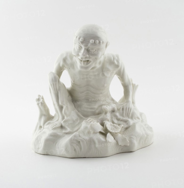 Seated Figure, 1725/30, Saint-Cloud Porcelain Manufactory (French, 1666-1766), Saint-Cloud, Soft-paste porcelain, 20.3 × 19.05 × 13.3 cm (8 × 7 1/2 × 5 1/4 in.)