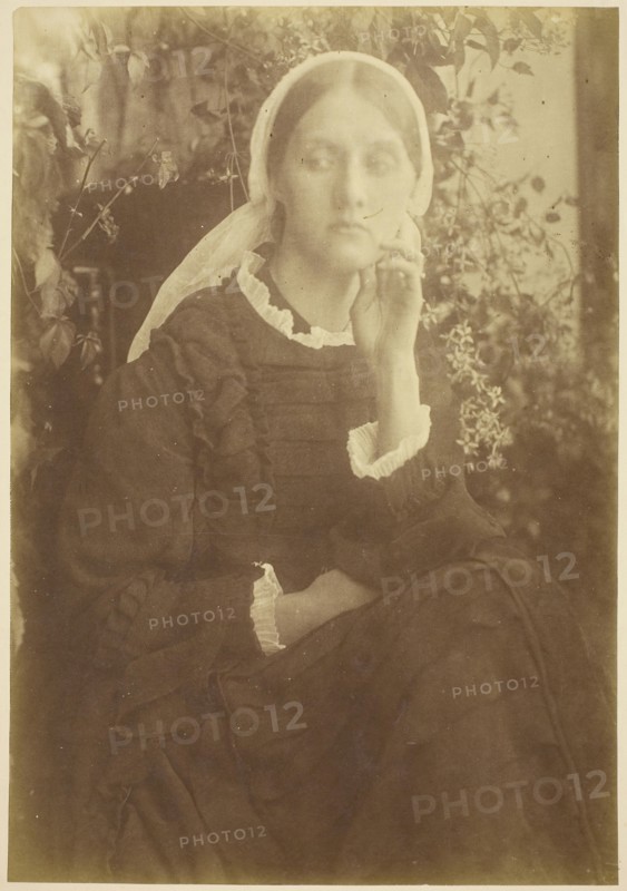 Mrs. Herbert Duckworth, 1872, Julia Margaret Cameron, English, 1815–1879, England, Albumen print, 34.8 × 24.2 cm (image/paper), 44.3 × 35.4 cm (mount)