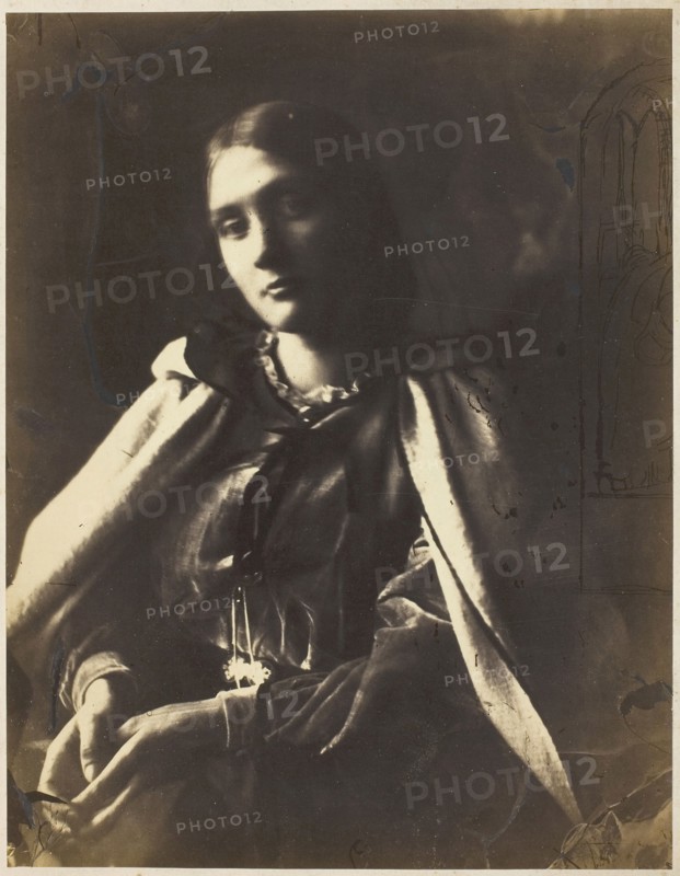Julia Jackson, 1864/65, Julia Margaret Cameron, English, 1815–1879, England, Albumen print, 24.5 × 19.1 cm (image/paper), 28.1 × 18.5 cm (mount)