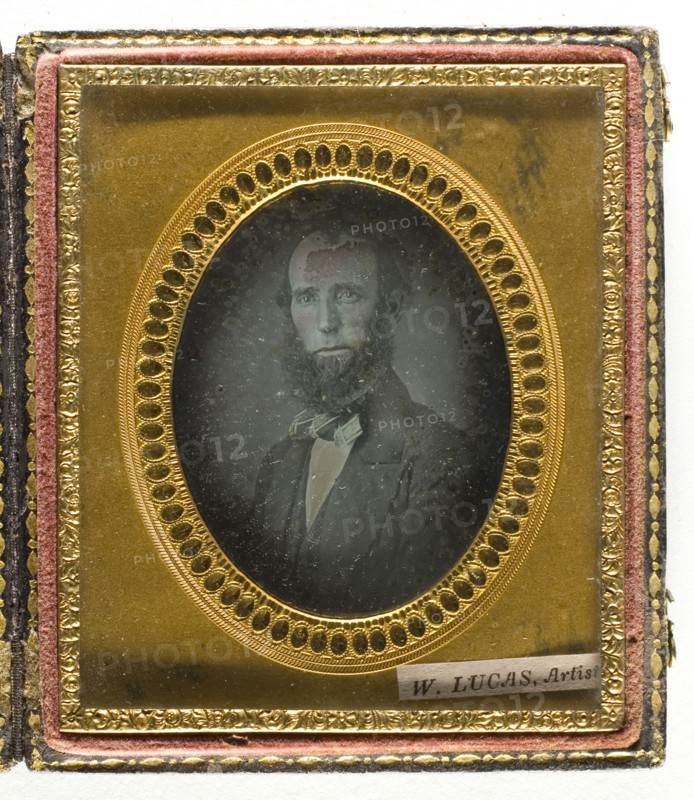 Untitled, 1839/99, W. Lucas, 19th century, Unknown Place, Ambrotype, 8.3 x 7 cm (plate), 9.4 x 8 x 1.5 cm (case)