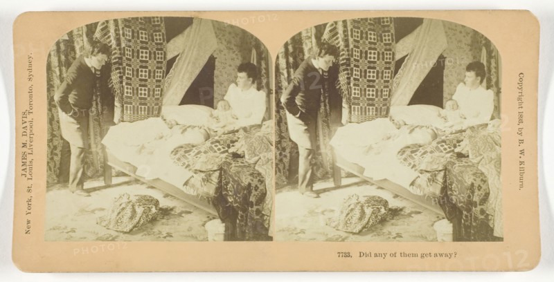 Did any of them get away?, 1893, B. W. Kilburn, American, 1827–1909, United States, Albumen silver print, stereo, 7.5 x 7.6 cm (each image), 8.8 x 17.7 cm (card)