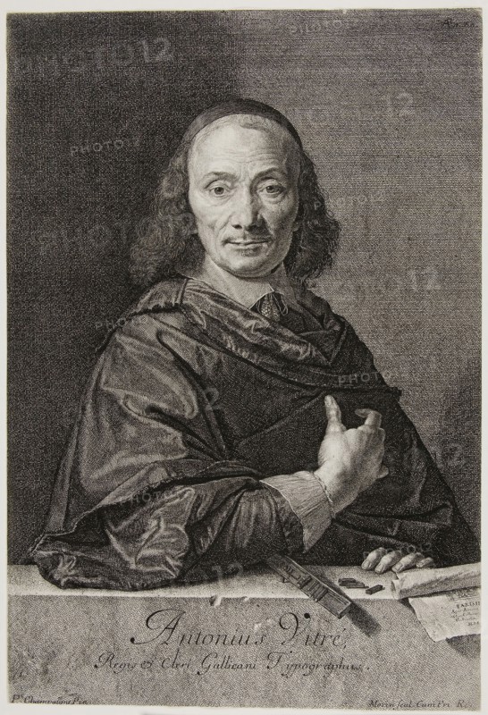 Antoine Vitré, 1640/50, Jean Morin (French, c. 1590-1650), after Philippe de Champaigne (French, 1602-1674), France, Etching, with stipple in black on ivory laid paper, 312 × 213 mm (image/sheet, trimmed within platemark)