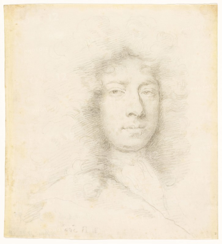 Self-Portrait, c. 1735, Jonathan Richardson, the elder, British, 1665-1745, United Kingdom, Graphite on vellum, 136 x 107 mm