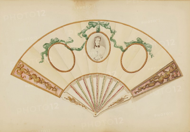 The Madame B Album, 1870s, Marie-Blanche-Hennelle Fournier, French, 1831–1906, France, Albumen print with watercolor (in album), 29.2 × 41.9 cm