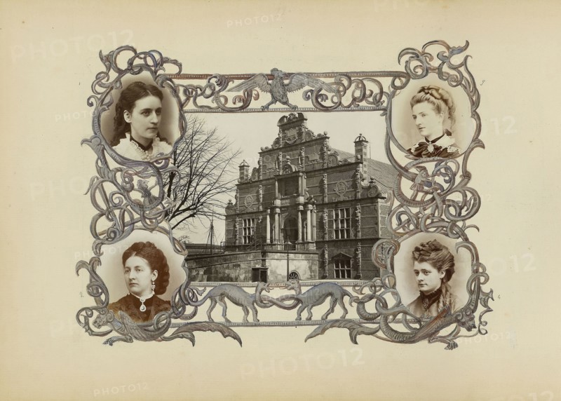 The Madame B Album, 1870s, Marie-Blanche-Hennelle Fournier, French, 1831–1906, France, Albumen prints with watercolor (in album), 29.2 × 41.9 cm