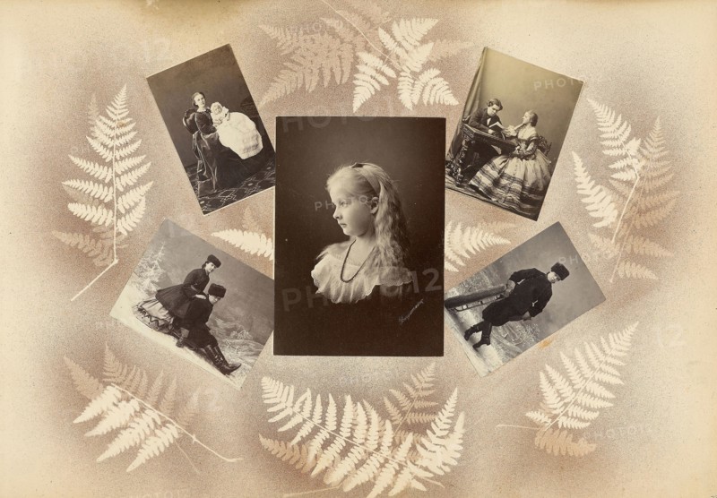 The Madame B Album, 1870s, Marie-Blanche-Hennelle Fournier, French, 1831–1906, France, Albumen prints and watercolor (in album), 29.2 × 41.9 cm