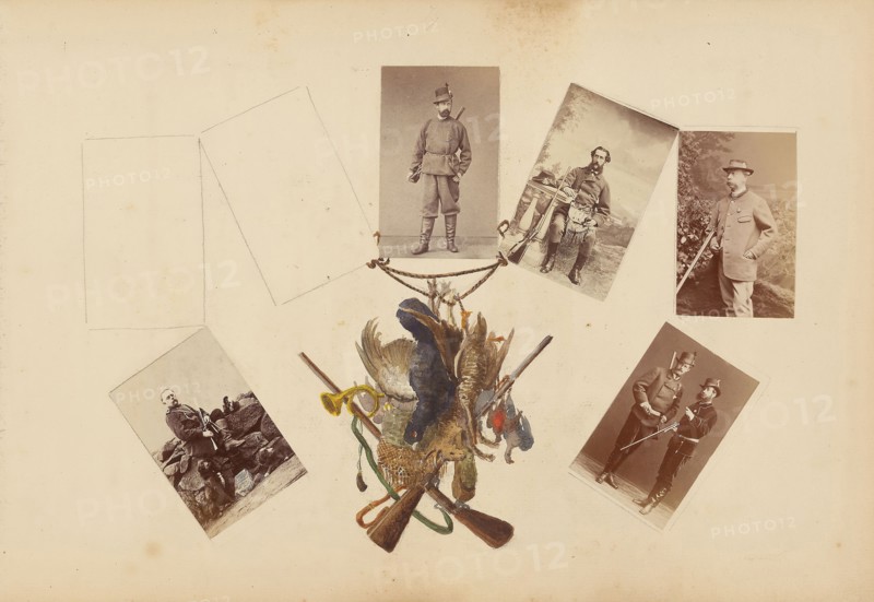 The Madame B Album, 1870s, Marie-Blanche-Hennelle Fournier, French, 1831–1906, France, Albumen prints with watercolor (in album), 29.2 × 41.9 cm
