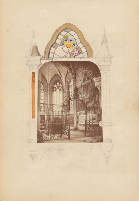 The Madame B Album, 1870s, Marie-Blanche-Hennelle Fournier, French, 1831–1906, France, Albumen print with graphite and watercolor (in album), 29.2 × 41.9 cm