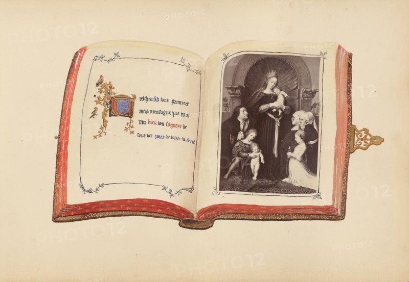 The Madame B Album, 1870s, Marie-Blanche-Hennelle Fournier, French, 1831–1906, France, Albumen print with watercolor (in album), 29.2 × 41.9 cm