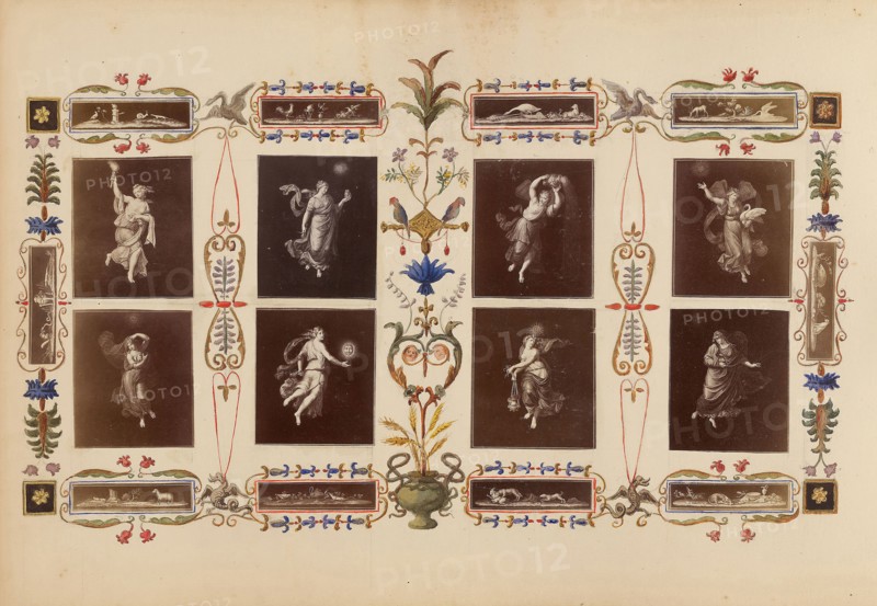 The Madame B Album, 1870s, Marie-Blanche-Hennelle Fournier, French, 1831–1906, France, Albumen prints with watercolor (in album), 29.2 × 41.9 cm