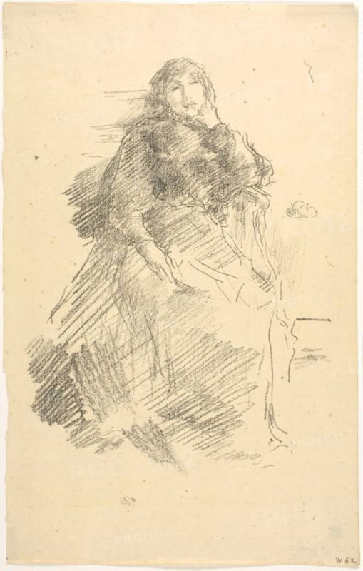 La Belle Dame Paresseuse, 1894, James McNeill Whistler, American, 1834-1903, United States, Lithograph on cream laid paper, 240 x 173 mm (image), 315 x 198 mm (sheet)