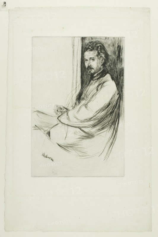 Axenfeld, 1860, James McNeill Whistler, American, 1834-1903, United States, Drypoint in black ink on ivory laid paper, 227 x 150 mm (plate), 363 x 238 mm (sheet)