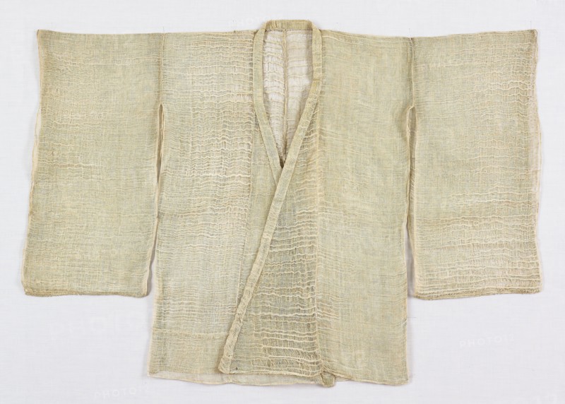 Mizugoromo, 18th century, Edo period (1615–1868), Japan, Hemp, plain weave with areas of displaced wefts, 99.1 x 131.7 cm (39 x 51 7/8 in.)