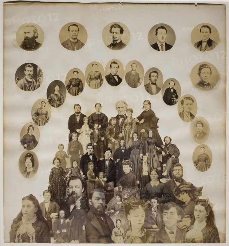 Civil War Collage, c. 1860/70, Maker unknown, Photocollage (albumen prints), 33.4 × 30.7 cm (image/ paper)