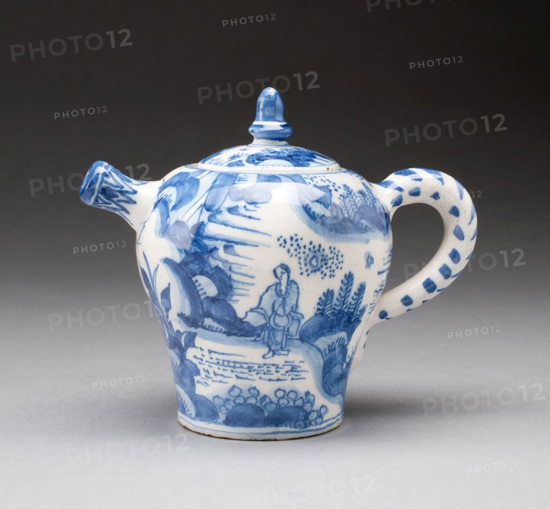 Wine Pot, 1670/80, Delft, Netherlands, Tin-glazed earthenware (Delftware), 5 1/2 in. × 6 5/8 in.