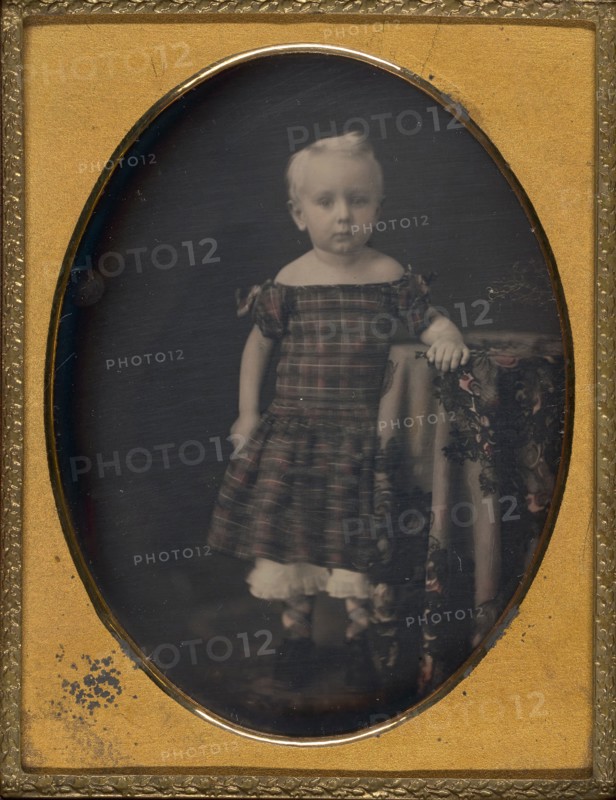 Untitled (Portrait of a Child), 1839/60, Mathew B. Brady, American, 1823–1896, United States, Daguerreotype, 10.8 x 8.3 cm (plate), 11.8 x 9.2 x 1.5 cm (case)