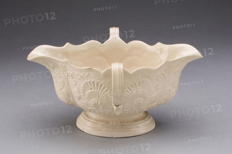 Sauceboat, 1750/59, Staffordshire, England, Staffordshire, Salt-glazed stoneware, 8.6 x 14.3 x 17.5 cm (3 3/8 x 5 5/8 x 6 7/8 in.)