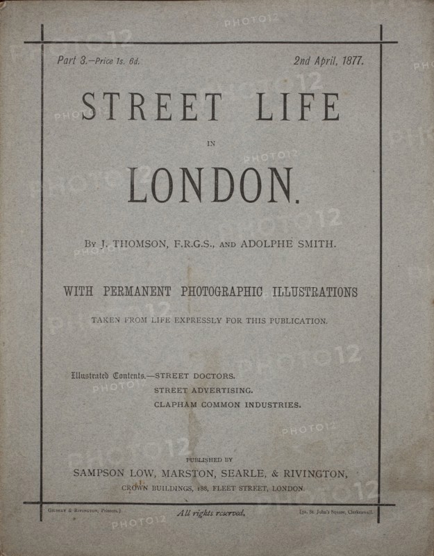 Street Life in London, c. 1875, John Thomson (Scottish, 1837–1921) and, Adolphe Smith (English, 1846–1925), Scotland, Woodburytypes, 11.2 x 8.8 cm or 8.7 x 11.5 cm (each image, approx.), 28.1 x 21.8 cm (each page, approx.)