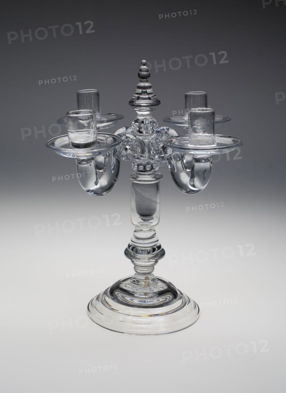 Candelabra, 1700/20, England, Glass, 34.9 × 25.4 × 25.4 cm (13 3/4 × 10 × 10 in.)