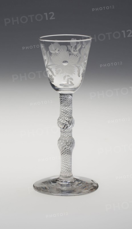 Wine Glass, c. 1750, England, Glass, 15.2 cm (6 in.)