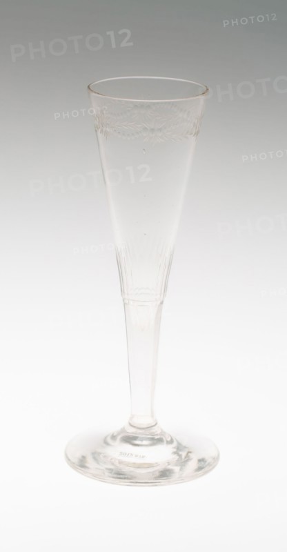 Flute, 1850/90, Probably France, France, Glass, 15.2 cm (6 7/8 in.)