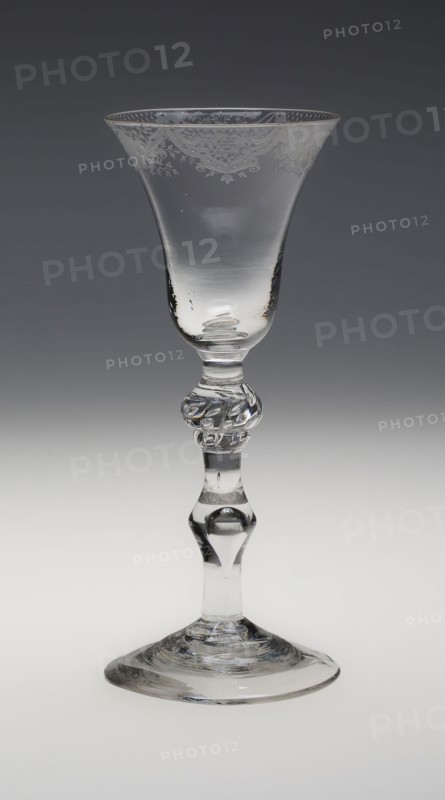 Wine Glass, c. 1745, England, Newcastle upon Tyne, England, Glass, 18.1 cm (7 1/8 in.)