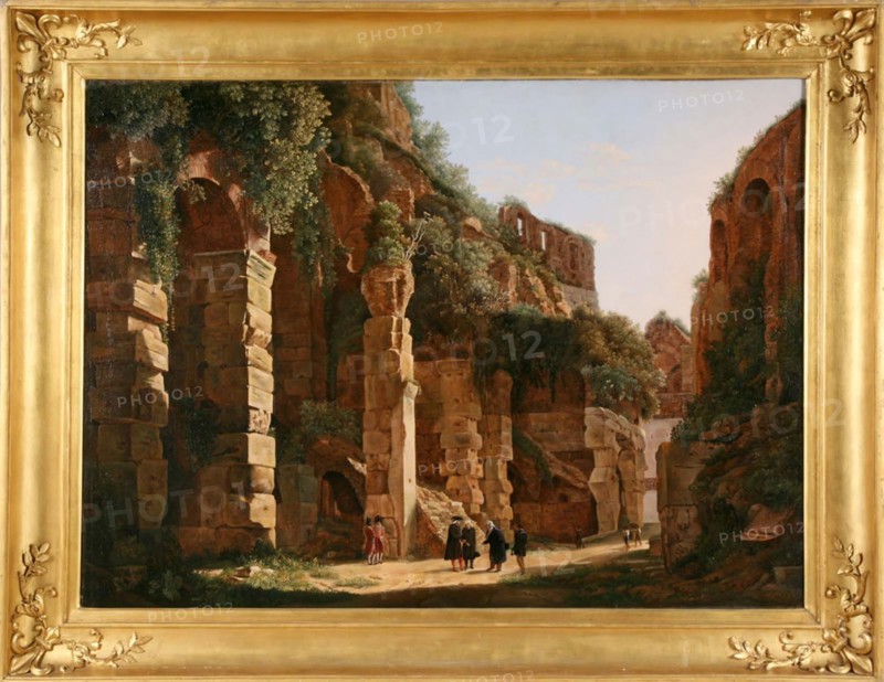 Inside the Colosseum, c. 1823, Franz Ludwig Catel, German, 1778-1856, Germany, Oil on canvas, 100.4 × 137.5 cm (39 1/2 × 58 1/4 in.)