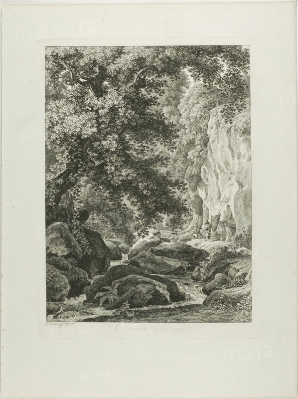 A Civita Castellana, from Malerisch Radierte Prospekte aus Italien, 1793, Johann Christian Reinhart, German, 1761-1847, Germany, Etching on ivory laid paper, 350 × 260 mm (image), 278 × 279 mm (plate), 500 × 375 mm (sheet)