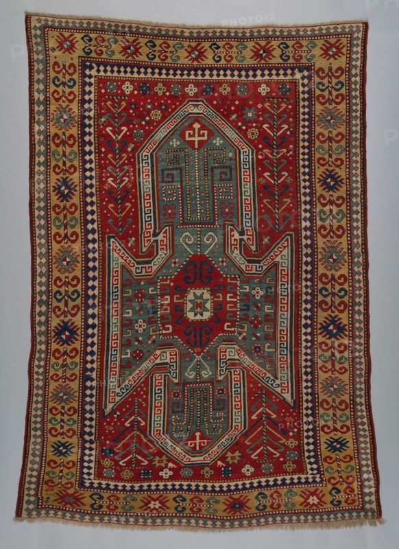 Sewan Kazak Rug, c. 1875, Southwest Caucasus, Caucasus, Wool pile on wool foundation, 248.5 × 182.8 cm (97 7/8 × 72 in.)