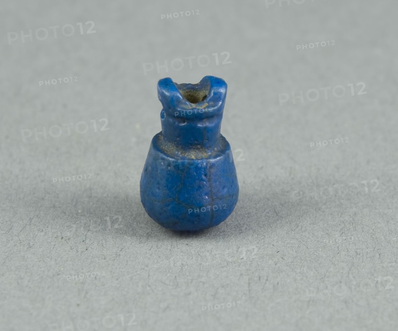 Amulet of a Situla (Jar), Third Intermediate Period, Dynasties 21–25 (about 1069–656 BC), Egyptian, Egypt, Faience, H. 1.6 cm (5/8 in.), diam. 1 cm (3/8 in.)