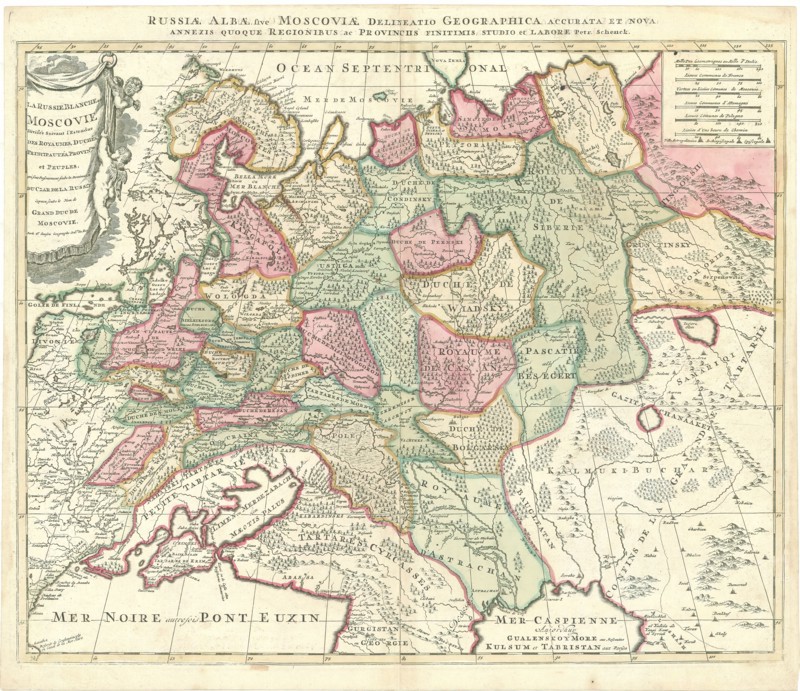 Map, Nicolas Sanson (1600-1667), Petrus Schenk (1660-1718/9), Copperplate print
