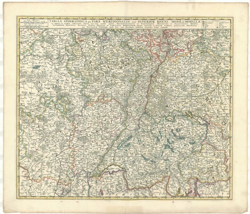 Map, Nicolaes Jansz. Visscher (1618-1679), Copperplate print
