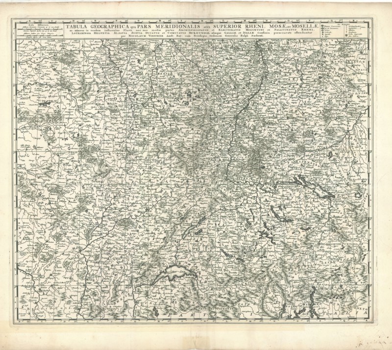 Map, Nicolaes Jansz. Visscher (1618-1679), Copperplate print