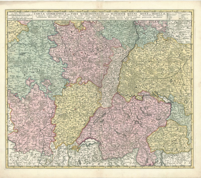 Map, Nicolaes Jansz. Visscher (1618-1679), Copperplate print
