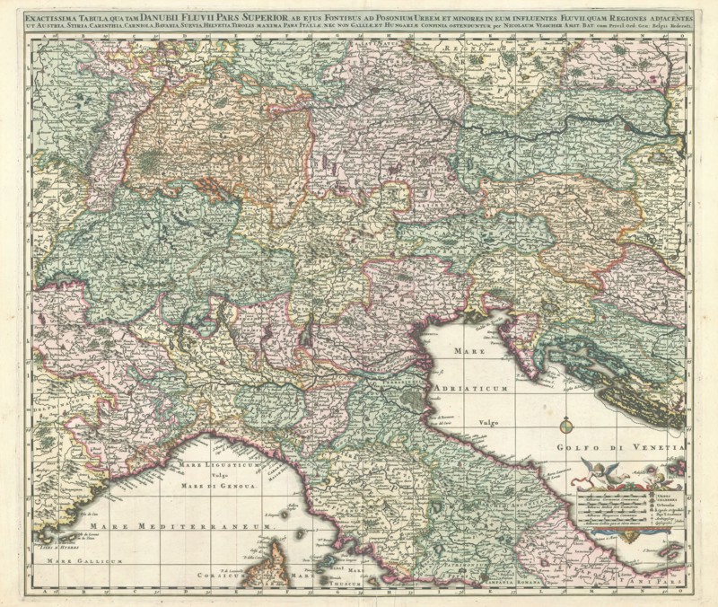Map, Nicolaes Jansz. Visscher (1618-1679), Copperplate print