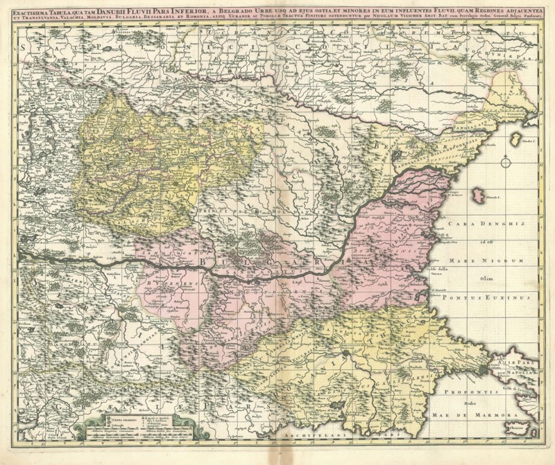 Map, Nicolaes Jansz. Visscher (1618-1679), Copperplate print