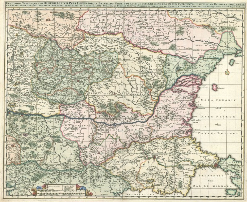 Map, Nicolaes Jansz. Visscher (1618-1679), Copperplate print