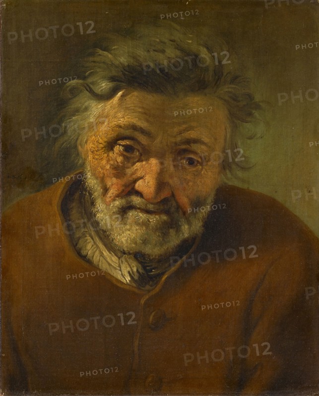Head of an Old Man, c. 1790, oil on canvas, 43 x 34.5 cm, signed left in the middle: i., Zick f:, Januarius Zick, München-Au 1730–1797 Ehrenbreitstein b. Koblenz